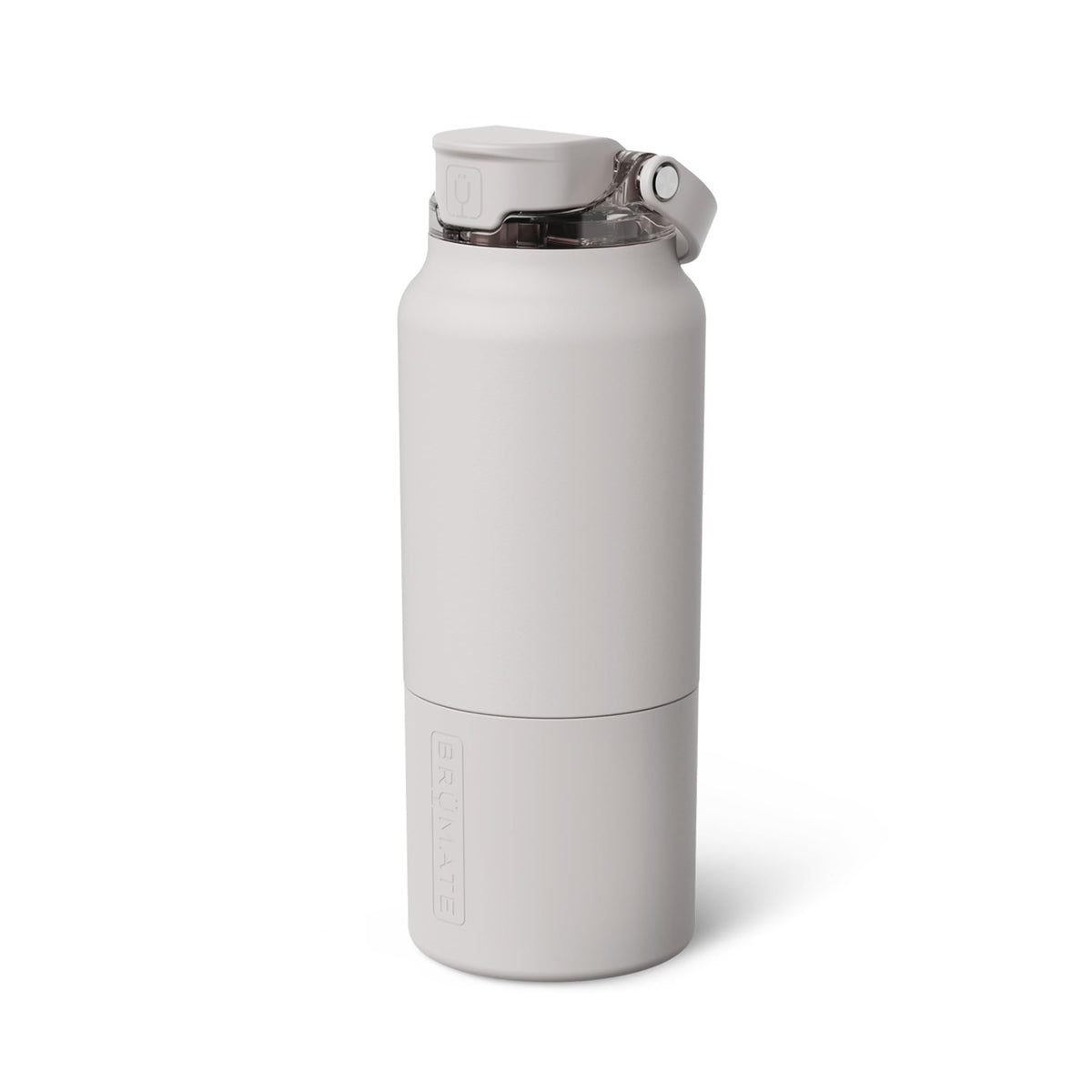 BrüMate Rise 25oz Water Bottle With 100% Leakproof Covered Silicone Straw | Insulated Stainless Steel Water Bottle | Cup-Holder Friendly | Fast Flow | Soft Sip Silicone Spout | BPA-Free (Dune)