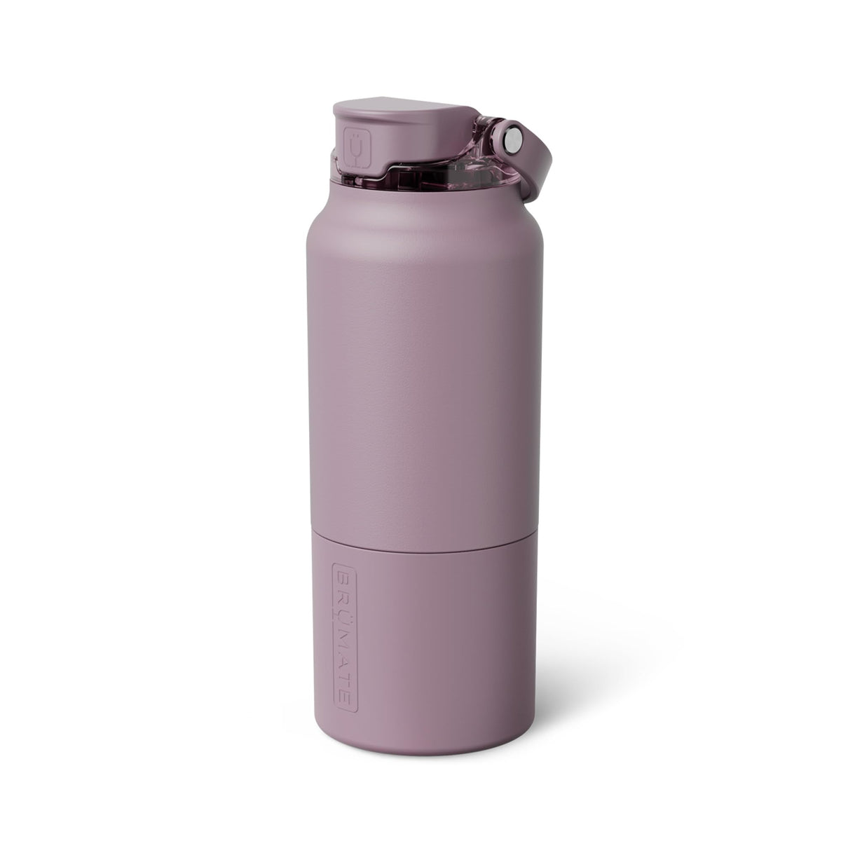 BrüMate Rise 25oz Water Bottle With 100% Leakproof Covered Silicone Straw | Insulated Stainless Steel Water Bottle | Cup-Holder Friendly | Fast Flow | Soft Sip Silicone Spout | BPA-Free (Dune)