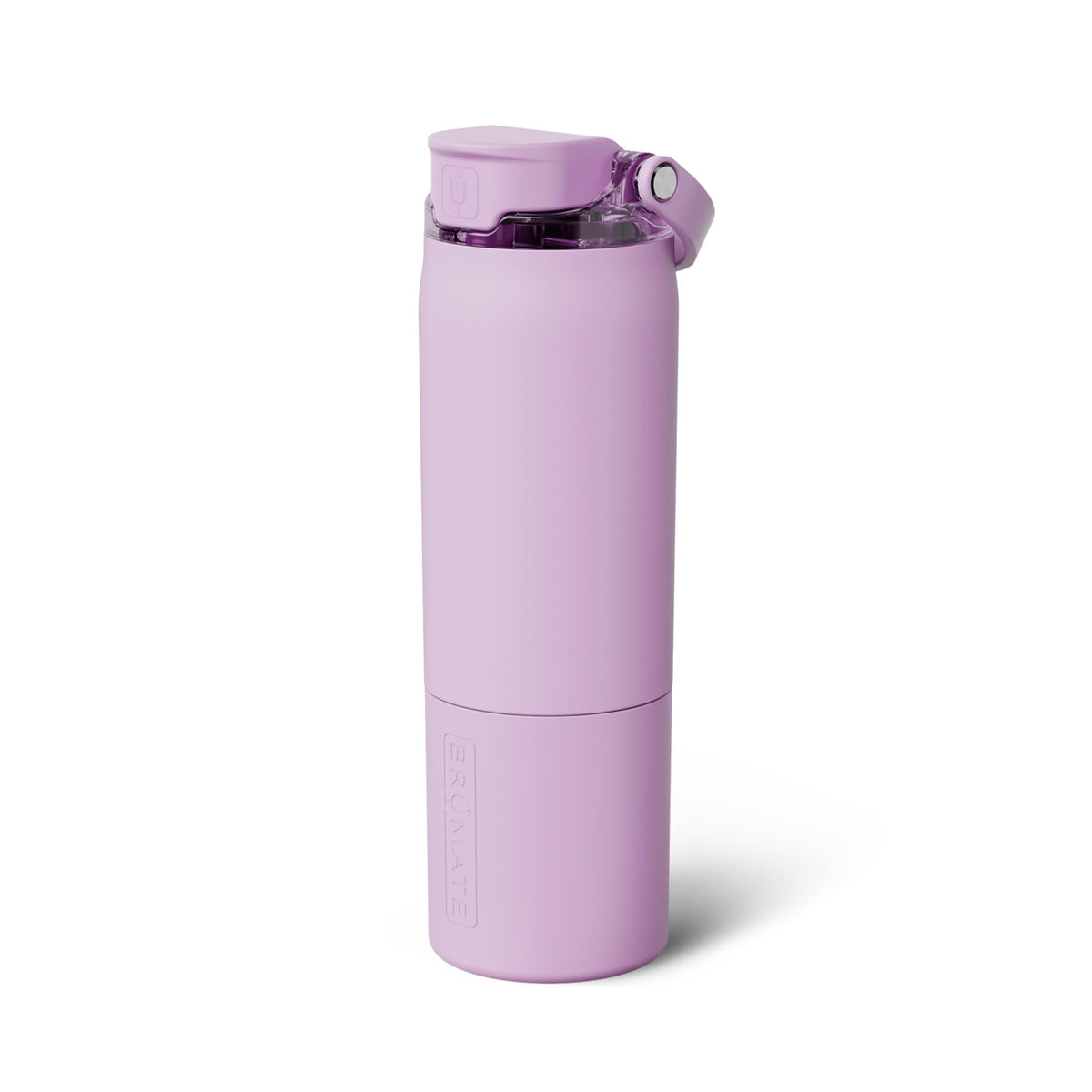 BrüMate Rise 25oz Water Bottle With 100% Leakproof Covered Silicone Straw | Insulated Stainless Steel Water Bottle | Cup-Holder Friendly | Fast Flow | Soft Sip Silicone Spout | BPA-Free (Dune)
