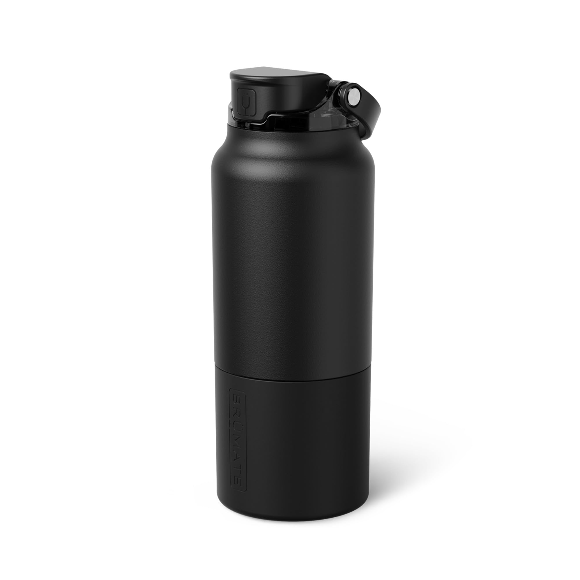 BrüMate Rise 25oz Water Bottle With 100% Leakproof Covered Silicone Straw | Insulated Stainless Steel Water Bottle | Cup-Holder Friendly | Fast Flow | Soft Sip Silicone Spout | BPA-Free (Dune)