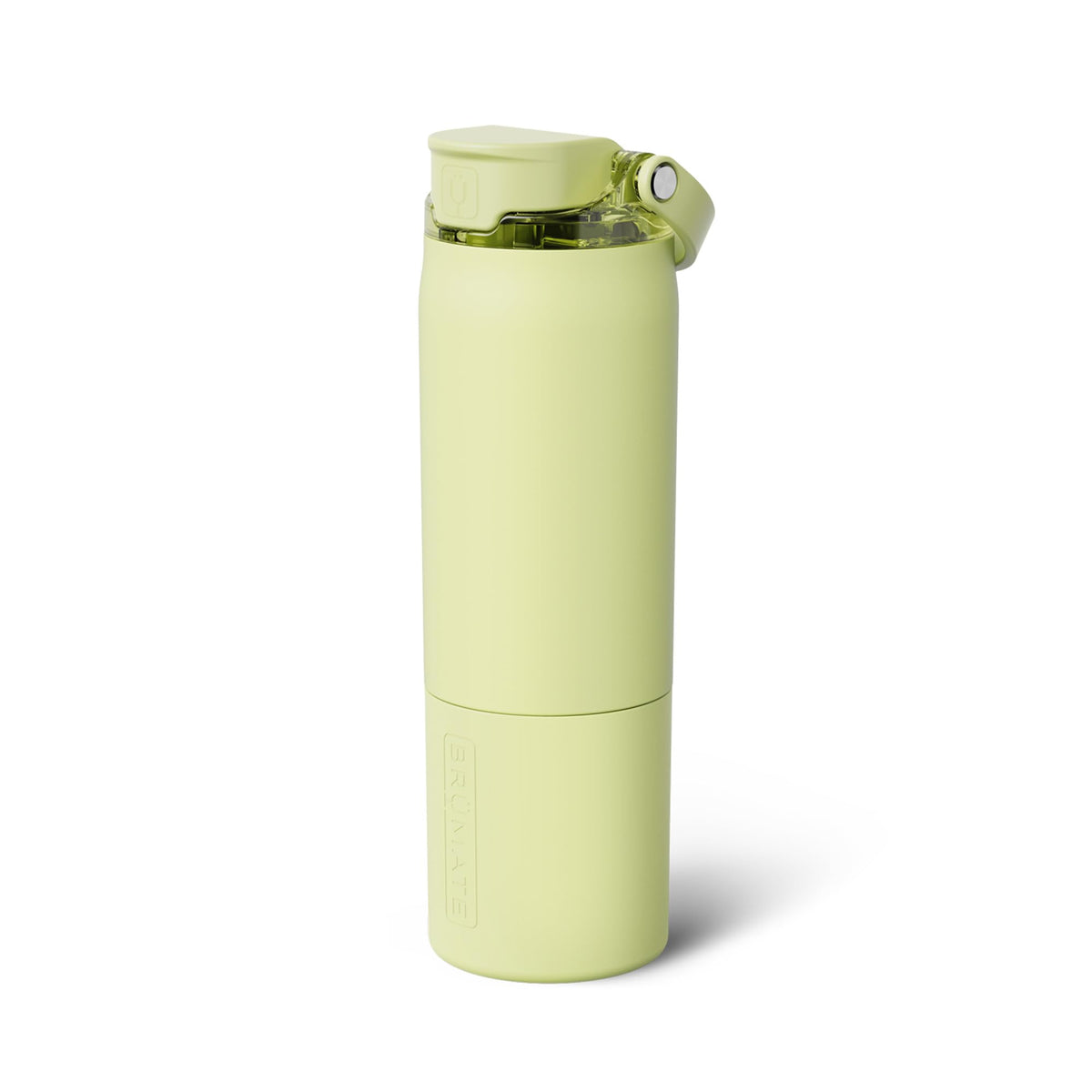 BrüMate Rise 25oz Water Bottle With 100% Leakproof Covered Silicone Straw | Insulated Stainless Steel Water Bottle | Cup-Holder Friendly | Fast Flow | Soft Sip Silicone Spout | BPA-Free (Dune)