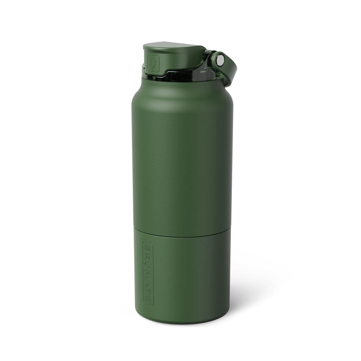 BrüMate Rise 25oz Water Bottle With 100% Leakproof Covered Silicone Straw | Insulated Stainless Steel Water Bottle | Cup-Holder Friendly | Fast Flow | Soft Sip Silicone Spout | BPA-Free (Dune)