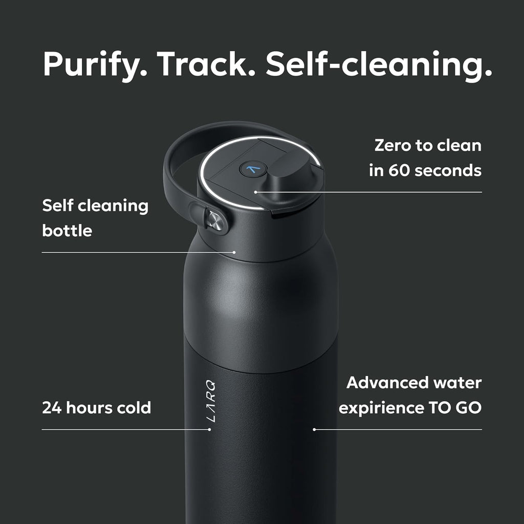LARQ PureVis 2 Smart UV-C Self-Cleaning Insulated Water Bottle Filter Straw