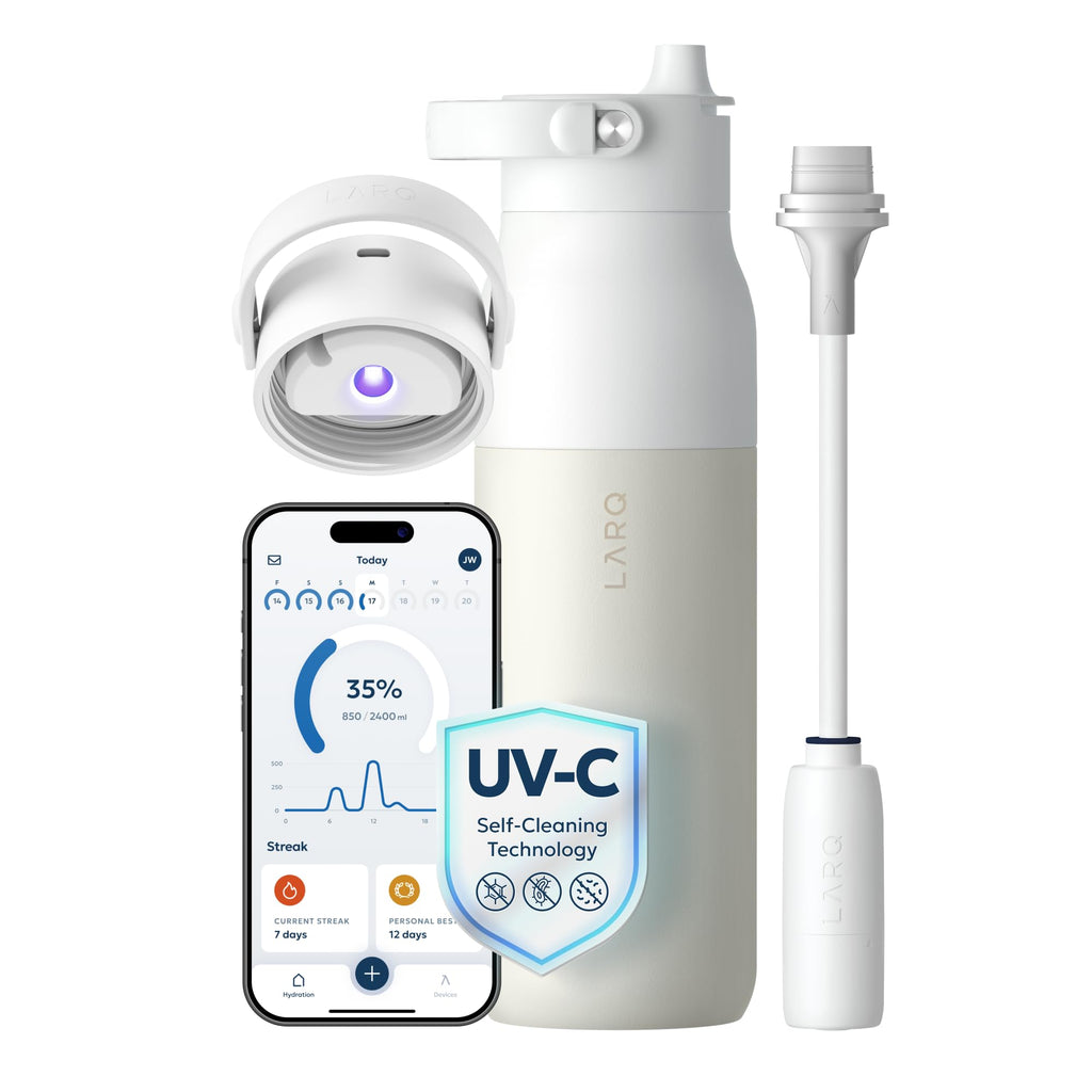 LARQ PureVis 2 Smart UV-C Self-Cleaning Insulated Water Bottle Filter Straw