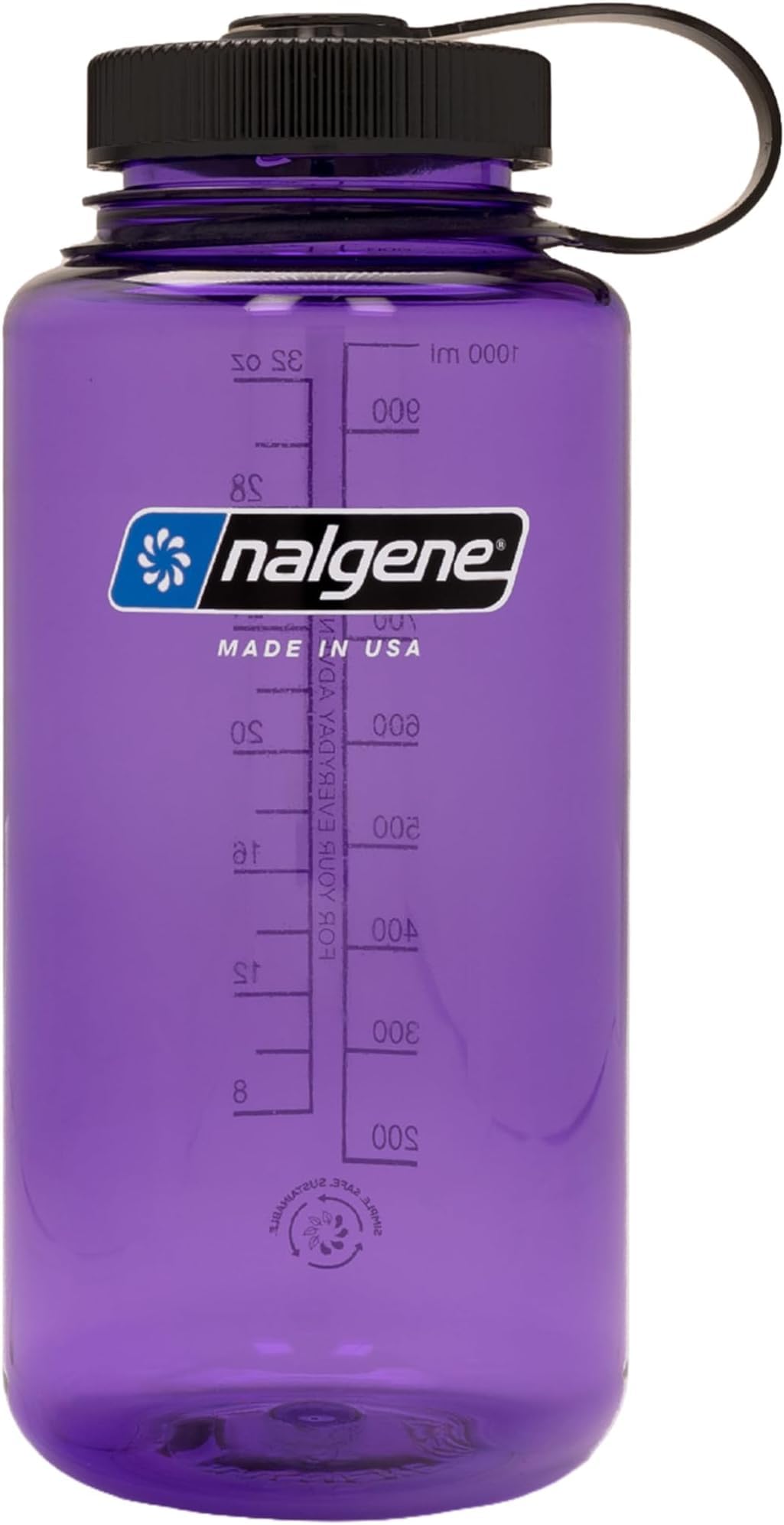 Nalgene 32 oz Wide Mouth Water Bottle, Amethyst
