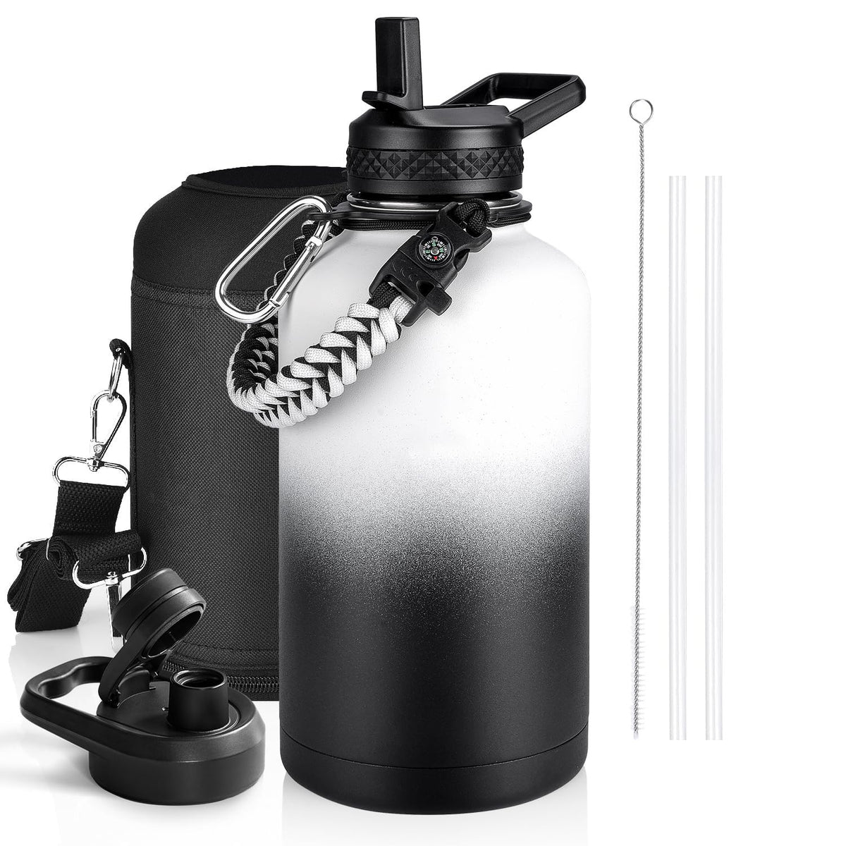 Outdoor sports Insulated Water Bottle with Accessories Set