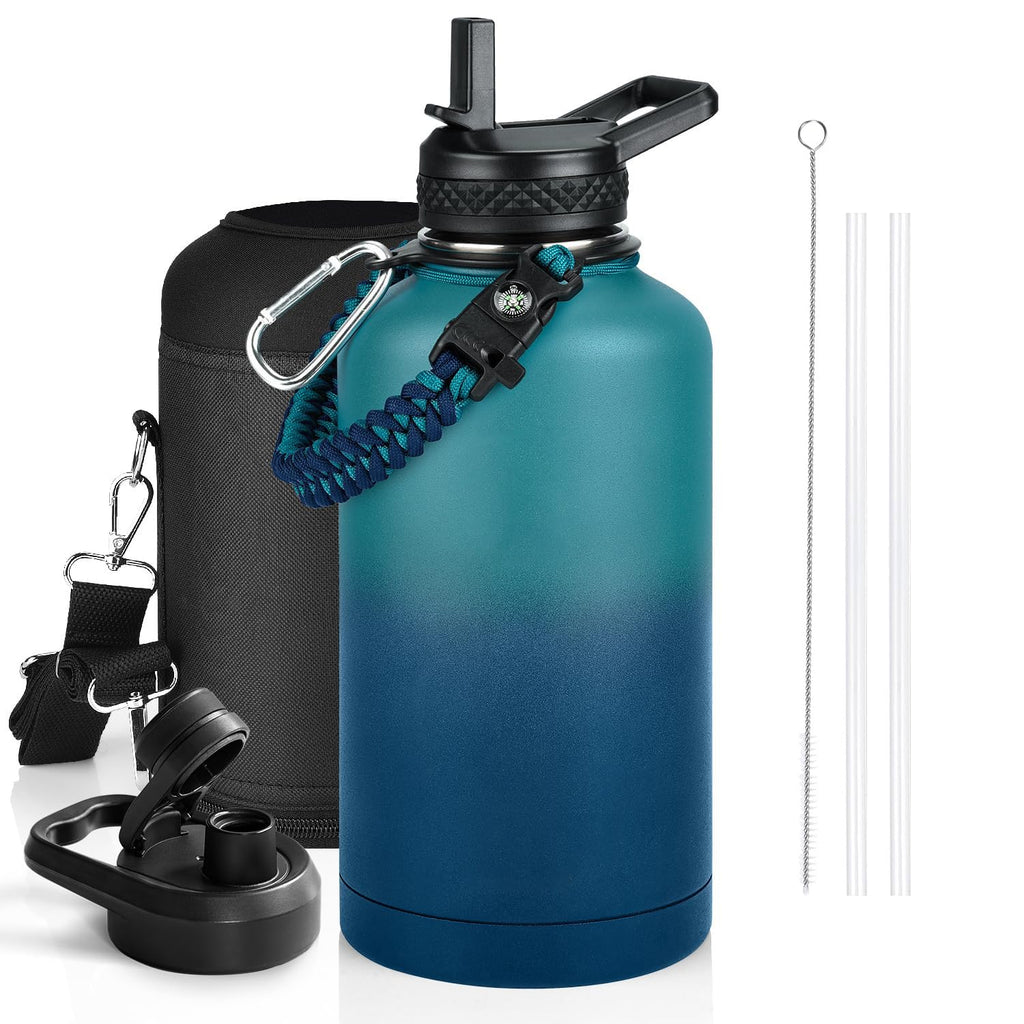 Outdoor sports Insulated Water Bottle with Accessories Set