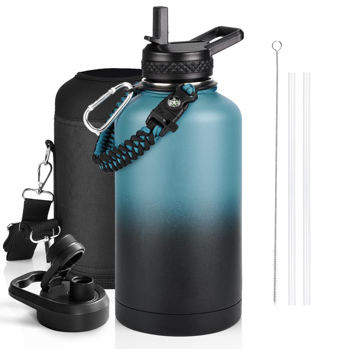 Outdoor sports Insulated Water Bottle with Accessories Set
