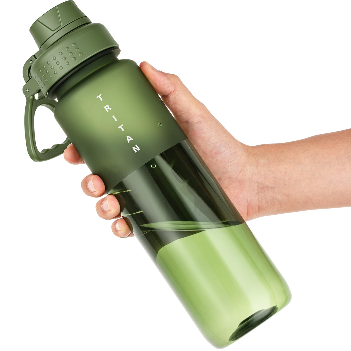 OLDLEY 32oz Matte Water Bottle with Handle, Tritan Leakproof Sports Bottle