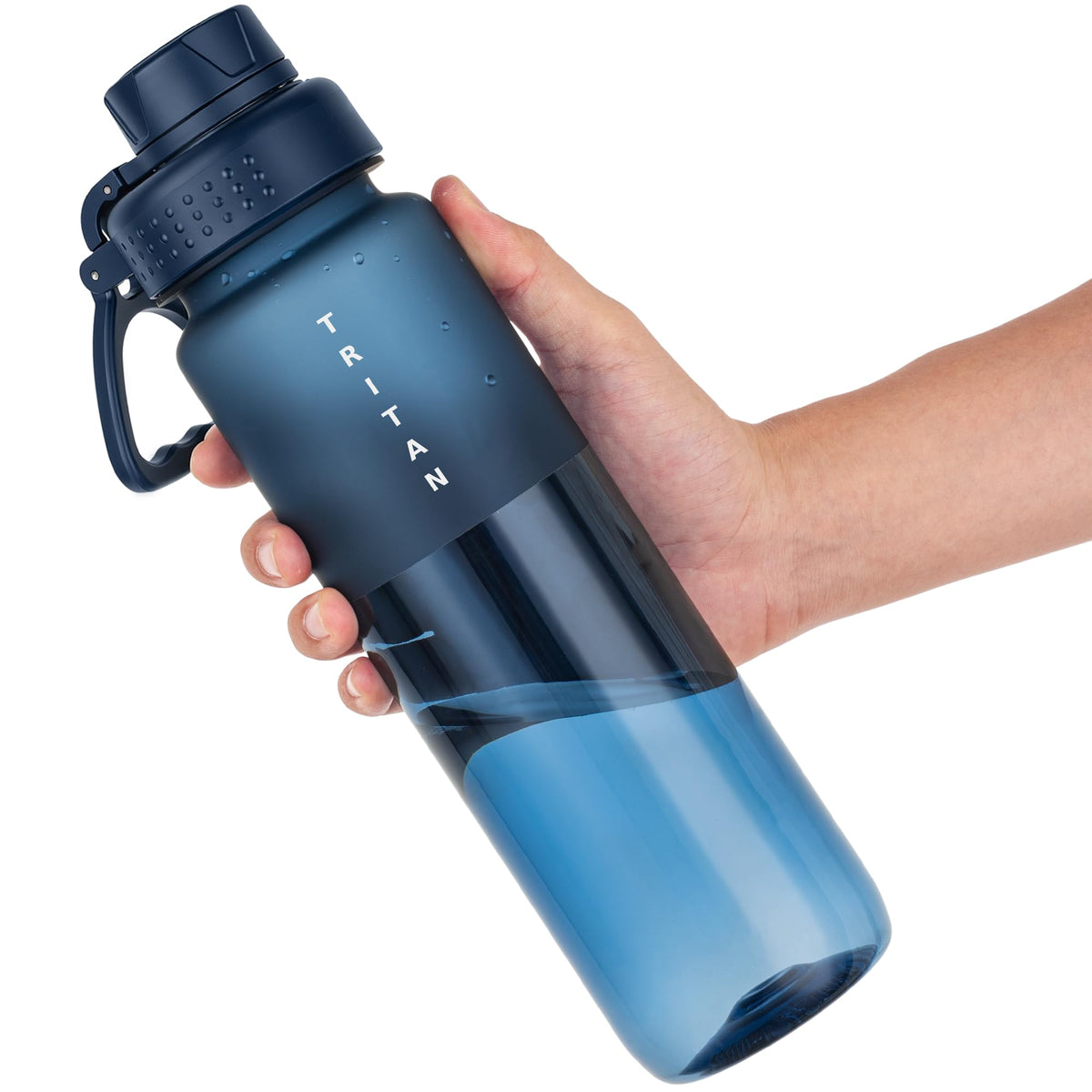 OLDLEY 32oz Matte Water Bottle with Handle, Tritan Leakproof Sports Bottle