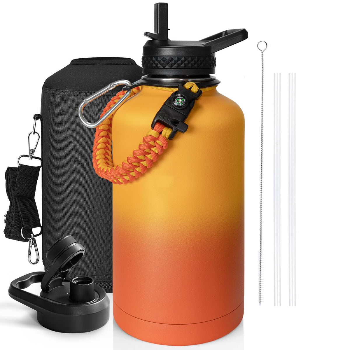 Outdoor sports Insulated Water Bottle with Accessories Set