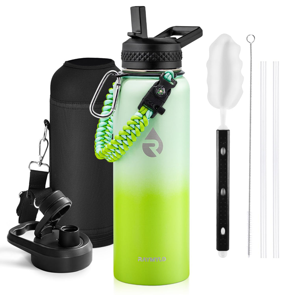 RAYMYLO One Gallon Water Bottle Insulated 128 oz, Stainless Steel