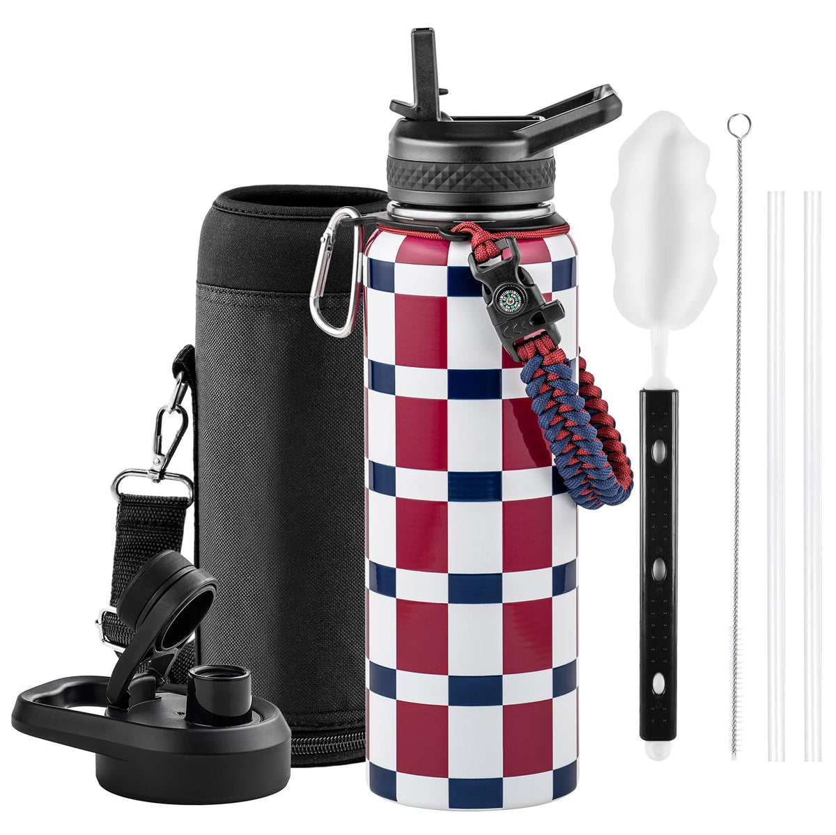 RAYMYLO One Gallon Water Bottle Insulated 128 oz, Stainless Steel