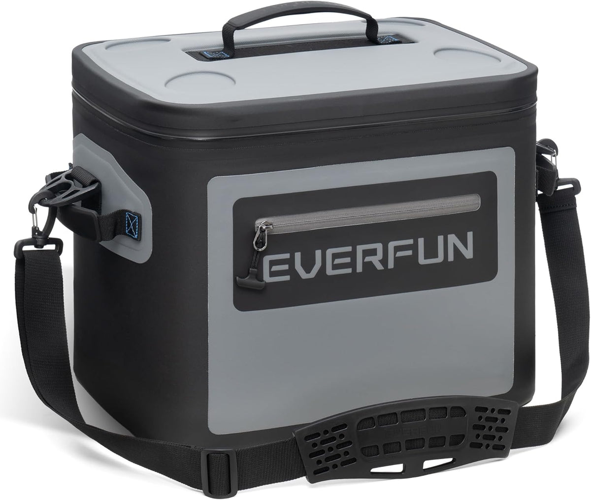 EVERFUN Soft Cooler 30 Can, Portable 24qt Insulated Small Cooling Lunch Box for Men and Women, Leakproof Ice Chest Bag for Travel, Beach, Camping, Boating, Fishing, Tailgating, Work and Picnic
