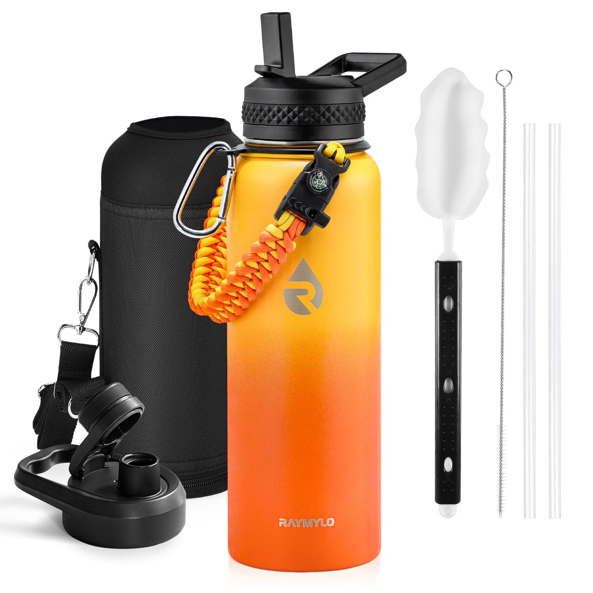 RAYMYLO One Gallon Water Bottle Insulated 128 oz, Stainless Steel