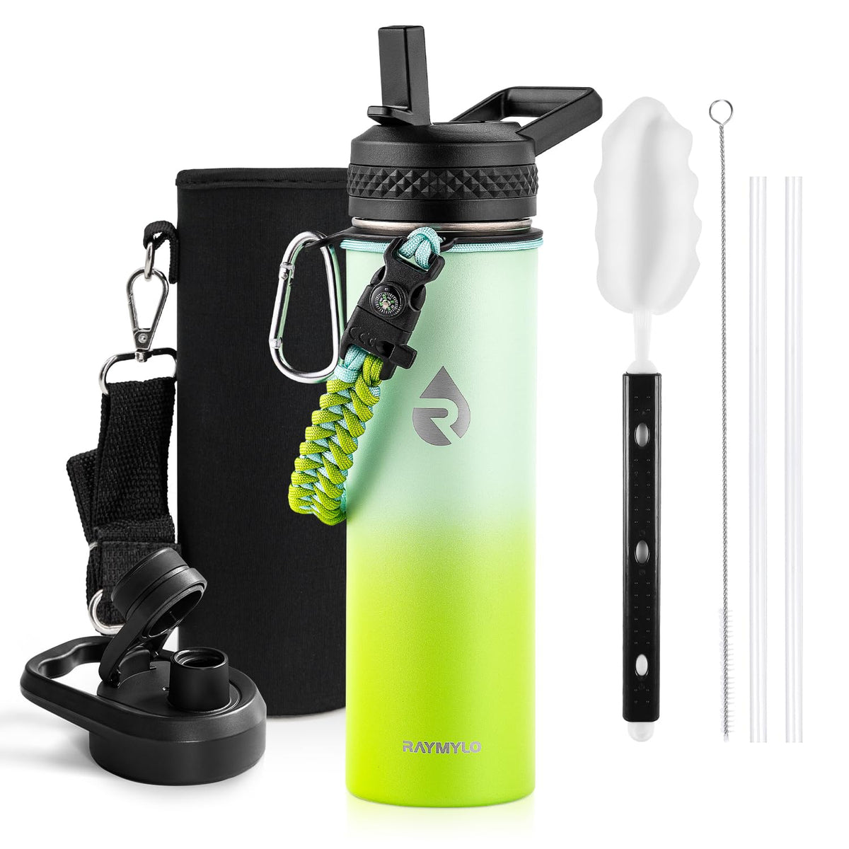 RAYMYLO One Gallon Water Bottle Insulated 128 oz, Stainless Steel