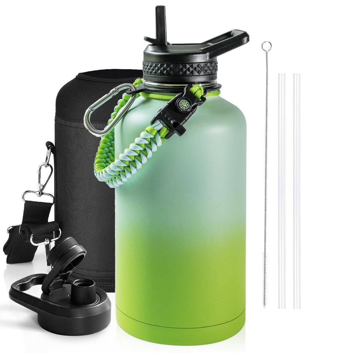 Outdoor sports Insulated Water Bottle with Accessories Set