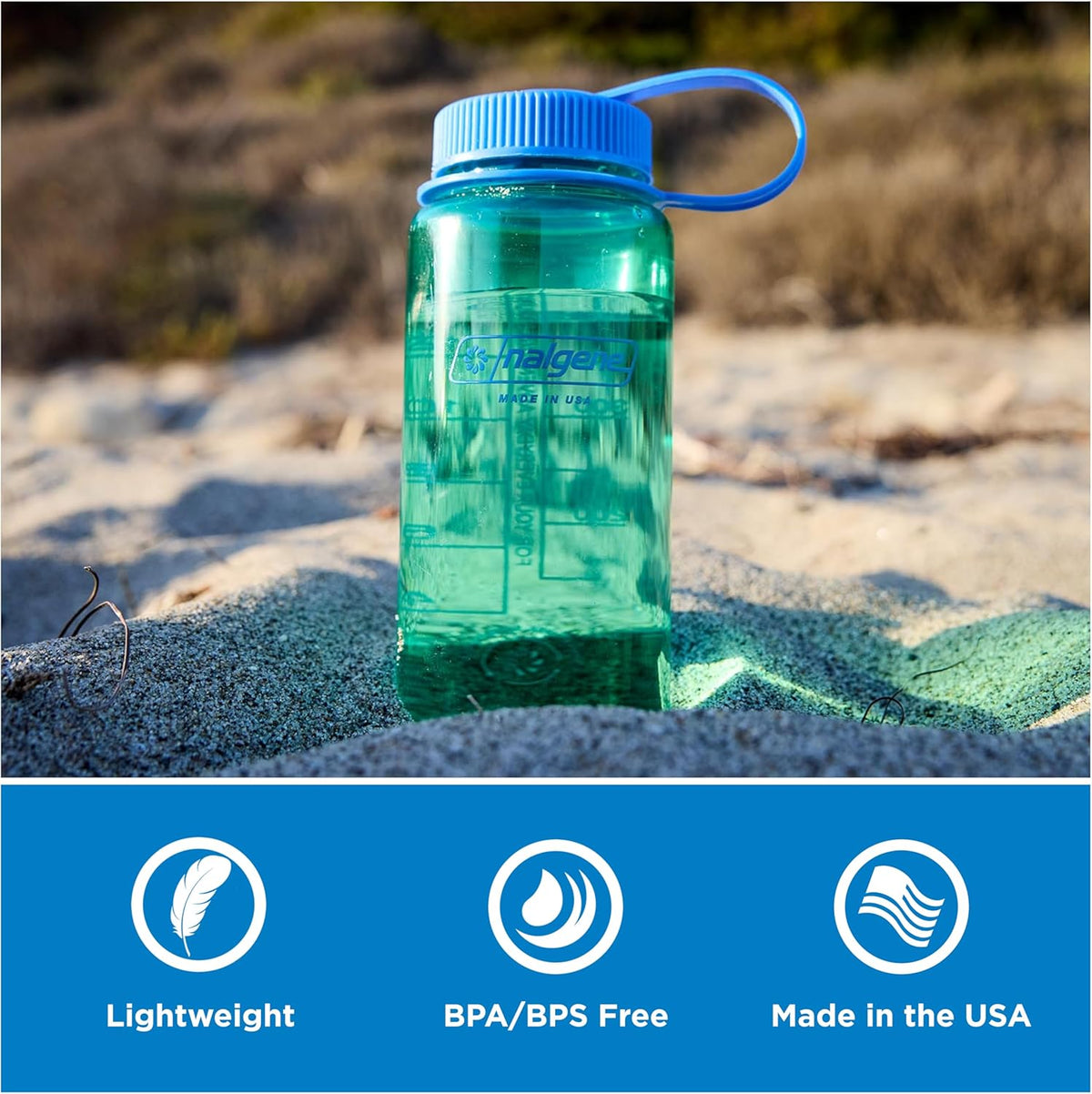 Nalgene 16 oz Wide Mouth Water Bottle, Amethyst